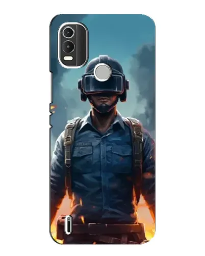 Чохол для Nokia C21 Plus з картинкою «PUBG — реалістичний герой»