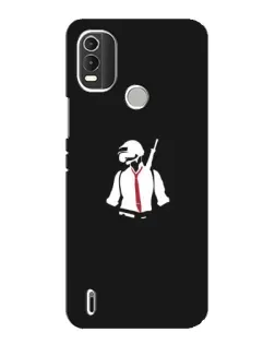Чохол для Nokia C21 Plus з картинкою «PUBG — силует воїна»