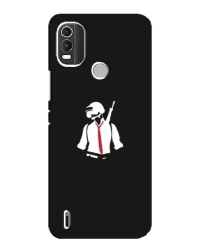 Чохол для Nokia C21 Plus з картинкою «PUBG — силует воїна»