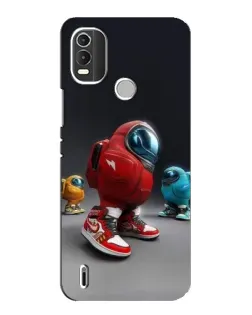 Чехол для Nokia C21 Plus с картинкой «Among Us — 3D стиль»