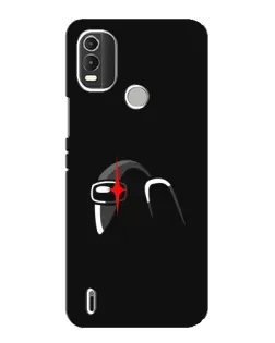 Чехол для Nokia C21 Plus с картинкой «Among Us шлем»