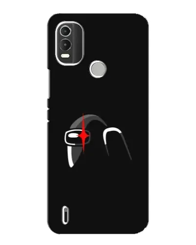 Чехол для Nokia C21 Plus с картинкой «Among Us шлем»