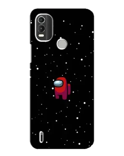 Чехол для Nokia C21 Plus с картинкой «Красный Among Us»