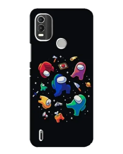 Чехол для Nokia C21 Plus с картинкой «Among Us космос»