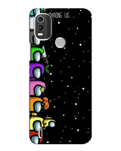 Чехол для Nokia C21 Plus с картинкой «Команда Among Us»