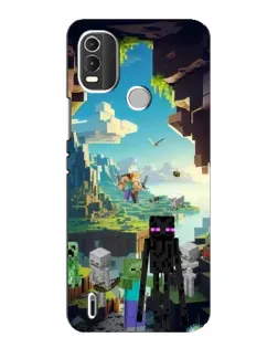 Чохол для Nokia C21 Plus з картинкою «Ендермен у лісі»