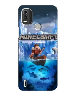 Чохол для Nokia C21 Plus з картинкою «Minecraft льодянийсвіт»