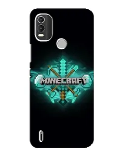 Чохол для Nokia C21 Plus з картинкою «Minecraft Diamond лого»