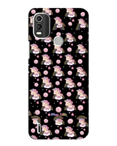 Чехол для Nokia C21 Plus с картинкой «Magic Unicorn паттерн»