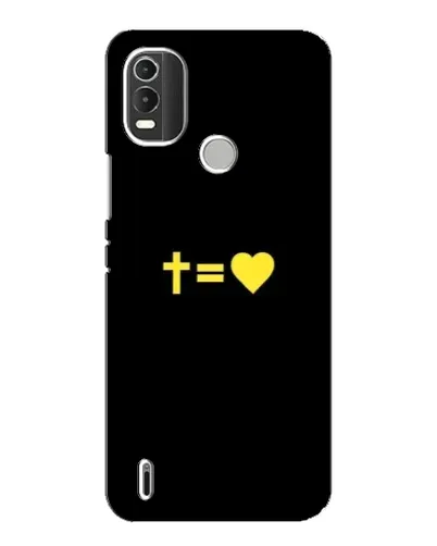 Чохол для Nokia C21 Plus з картинкою «Серце та Хрест» Чохол для Nokia C21 Plus з картинкою «Серце та Хрест»