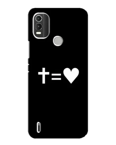 Чохол для Nokia C21 Plus з картинкою «Хрест та Серце» Чохол для Nokia C21 Plus з картинкою «Хрест та Серце»