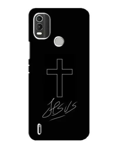 Чехол для Nokia C21 Plus с картинкой «Графический крест Jesus» Чехол для Nokia C21 Plus с картинкой «Графический крест Jesus»