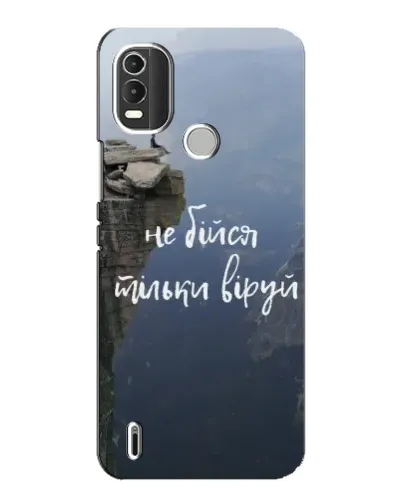 Чехол для Nokia C21 Plus с картинкой «Вера над пропастью» Чехол для Nokia C21 Plus с картинкой «Вера над пропастью»