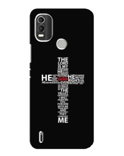 Чехол для Nokia C21 Plus с картинкой «Текстовый крест» Чехол для Nokia C21 Plus с картинкой «Текстовый крест»