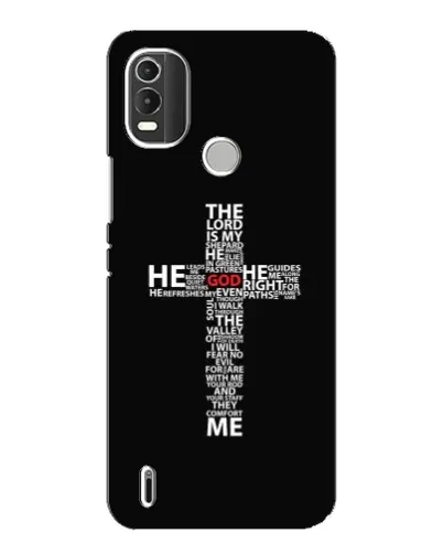 Чехол для Nokia C21 Plus с картинкой «Текстовый крест» Чехол для Nokia C21 Plus с картинкой «Текстовый крест»