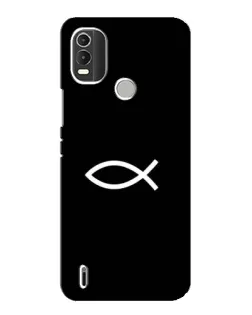 Чехол для Nokia C21 Plus с картинкой «Символ рыбы Jesus» Чехол для Nokia C21 Plus с картинкой «Символ рыбы Jesus»