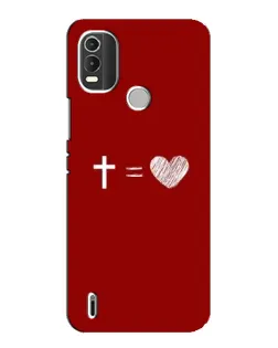 Чехол для Nokia C21 Plus с картинкой «Уравнение любви» Чехол для Nokia C21 Plus с картинкой «Уравнение любви»