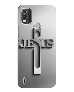 Чехол для Nokia C21 Plus с картинкой «Металлический крест Jesus» Чехол для Nokia C21 Plus с картинкой «Металлический крест Jesus»