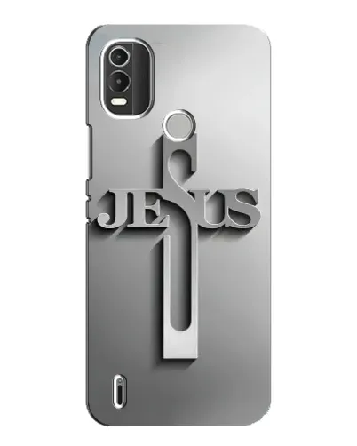 Чехол для Nokia C21 Plus с картинкой «Металлический крест Jesus» Чехол для Nokia C21 Plus с картинкой «Металлический крест Jesus»
