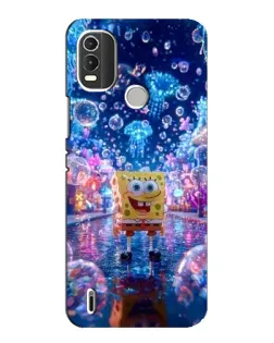 Чехол для Nokia C21 Plus с картинкой «Неоновый океан»