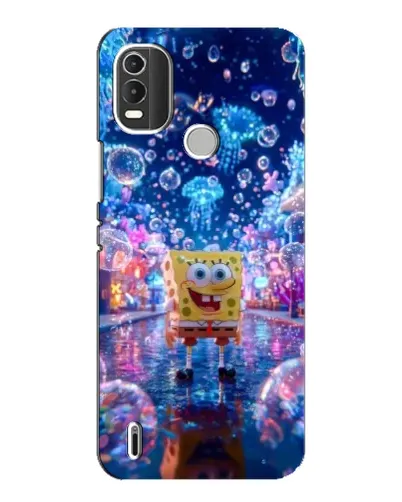 Чехол для Nokia C21 Plus с картинкой «Неоновый океан»