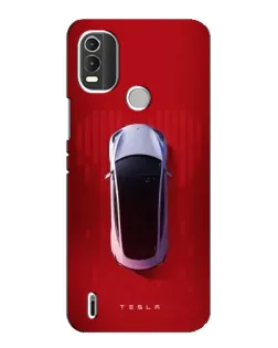 Чехол для Nokia C21 Plus с картинкой «Tesla Top View»