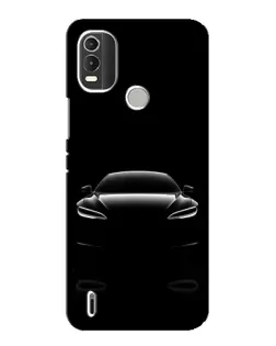 Чехол для Nokia C21 Plus с картинкой «Силуэт Tesla Night»