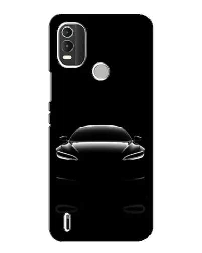 Чехол для Nokia C21 Plus с картинкой «Силуэт Tesla Night»