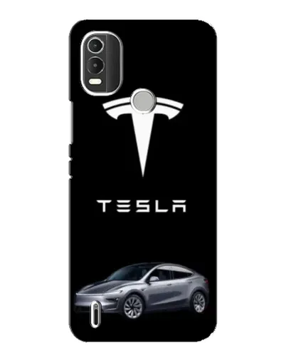 Чехол для Nokia C21 Plus с картинкой «Tesla Model Y»