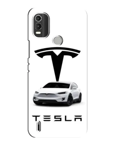 Чехол для Nokia C21 Plus с картинкой «Tesla White Style»
