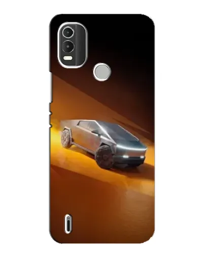Чехол для Nokia C21 Plus с картинкой «Cybertruck в пустыне»