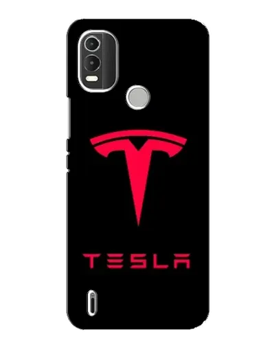 Чехол для Nokia C21 Plus с картинкой «Tesla Red Logo»
