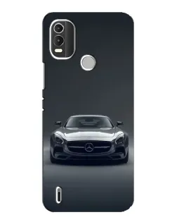 Чехол для Nokia C21 Plus с картинкой «Mercedes на черном»