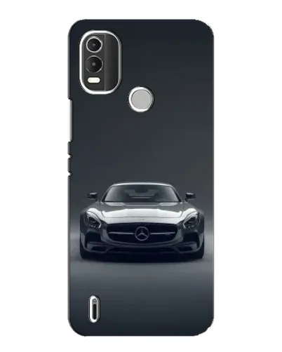 Чехол для Nokia C21 Plus с картинкой «Mercedes на черном»