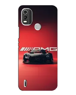 Чехол для Nokia C21 Plus с картинкой «Mercedes AMG — красная линия»
