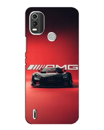 Чехол для Nokia C21 Plus с картинкой «Mercedes AMG — красная линия»