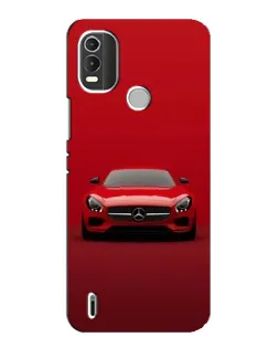 Чехол для Nokia C21 Plus с картинкой «Красный Mercedes AMG»