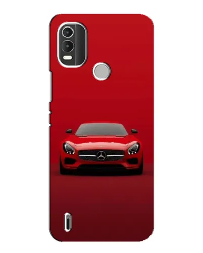 Чехол для Nokia C21 Plus с картинкой «Красный Mercedes AMG»