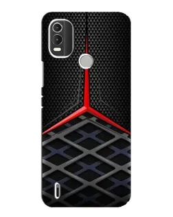 Чехол для Nokia C21 Plus с картинкой «Mercedes Carbon Grid»