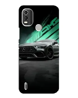 Чехол для Nokia C21 Plus с картинкой «Темный Mercedes AMG»