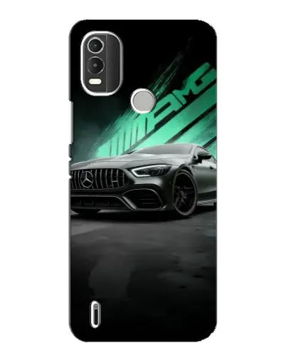Чехол для Nokia C21 Plus с картинкой «Темный Mercedes AMG»
