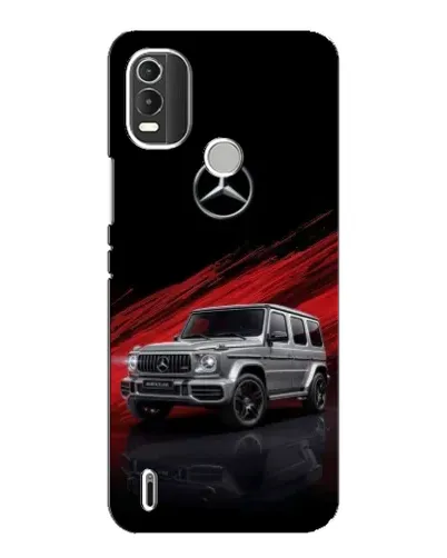Чехол для Nokia C21 Plus с картинкой «Mercedes G-Class красный»
