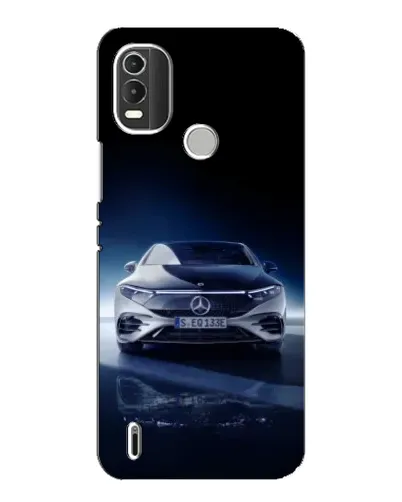 Чехол для Nokia C21 Plus с картинкой «Ночной Mercedes EQ»