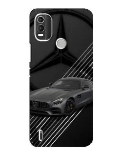 Чехол для Nokia C21 Plus с картинкой «Mercedes AMG — графика»