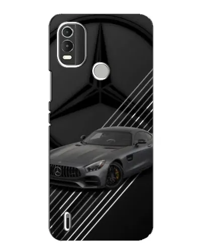 Чехол для Nokia C21 Plus с картинкой «Mercedes AMG — графика»