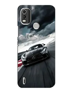Чехол для Nokia C21 Plus с картинкой «Гоночный Mercedes AMG»