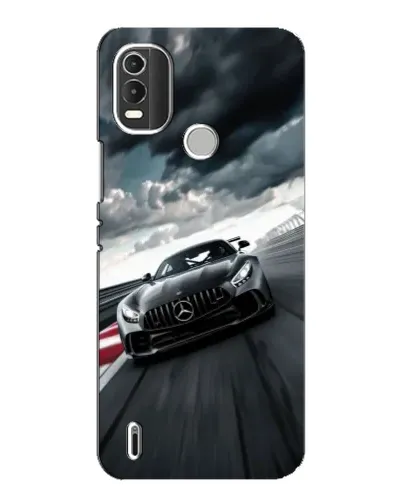 Чехол для Nokia C21 Plus с картинкой «Гоночный Mercedes AMG»