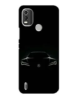 Чехол для Nokia C21 Plus с картинкой «Mercedes — силуэт авто» Чехол для Nokia C21 Plus с картинкой «Mercedes — силуэт авто»