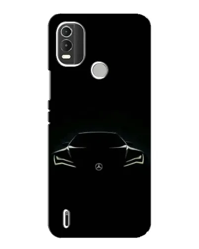 Чехол для Nokia C21 Plus с картинкой «Mercedes — силуэт авто» Чехол для Nokia C21 Plus с картинкой «Mercedes — силуэт авто»