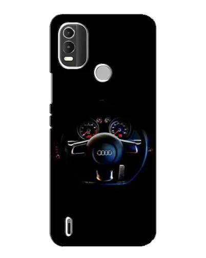 Чехол для Nokia C21 Plus с картинкой «Салон Audi — руль»